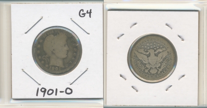 Picture of 1901-O Barber Quarter Dollar G4