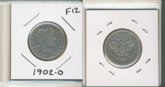 Picture of 1902-O Barber Quarter Dollar F12