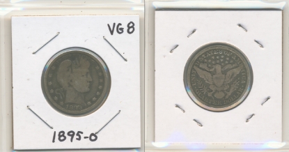 Picture of 1895-O Barber Quarter Dollar VG8