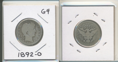 Picture of 1892-O Barber Quarter Dollar G4