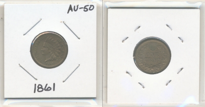 Picture of 1861 Indian Small Cent AU50