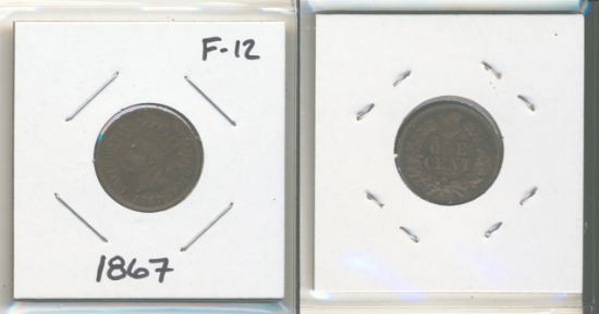 Picture of 1867 Indian Small Cent F12