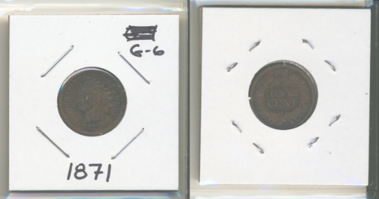 Picture of 1871 Indian Small Cent G6