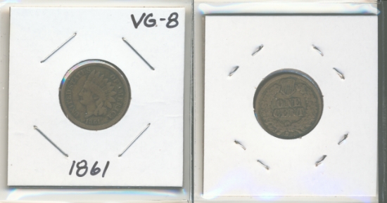Picture of 1861 Indian Small Cent VG8