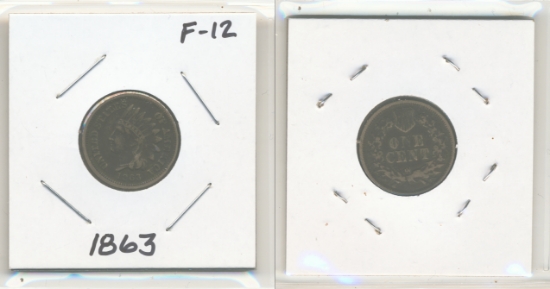 Picture of 1863 Indian Small Cent F12