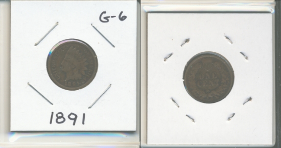 Picture of 1891 Indian Small Cent G6