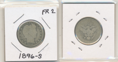 Picture of 1896-S Barber Quarter Dollar FR2