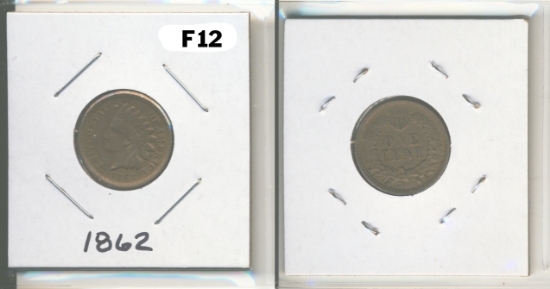 Picture of 1862 Indian Small Cent F12