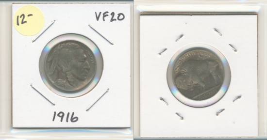 Picture of 1916 Buffalo Nickel VF20
