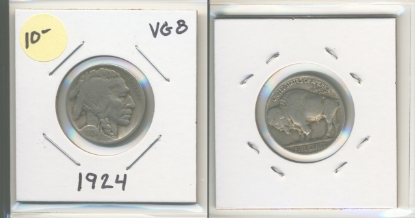 Picture of 1924 Buffalo Nickel VG8