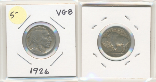 Picture of 1926 Buffalo Nickel VG8