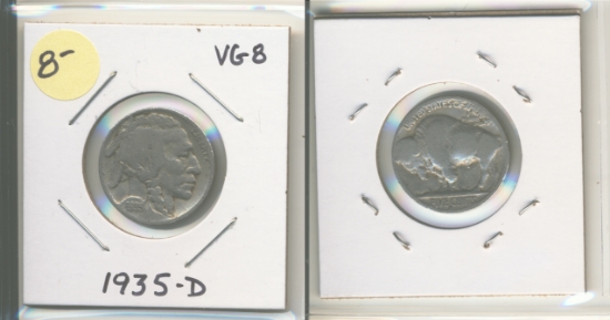 Picture of 1935-D Buffalo Nickel VG8