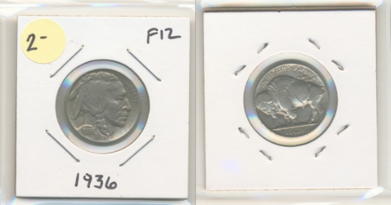 Picture of 1936 Buffalo Nickel F12