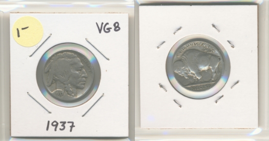 Picture of 1937 Buffalo Nickel VG8