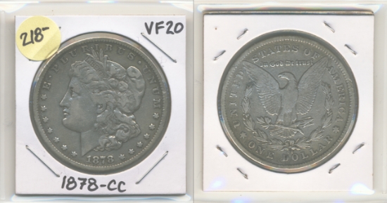 Picture of 1878-CC Morgan Dollar VF20