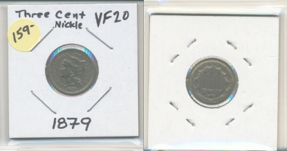 Picture of 1879 Three Cent Nickel VF20