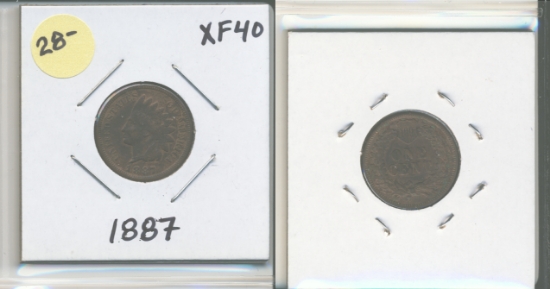 Picture of 1887 Indian Small Cent XF40